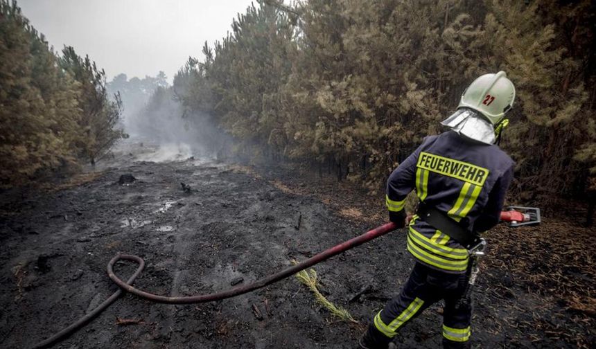 Orman yangınlarıyla Almanya'da mücadele