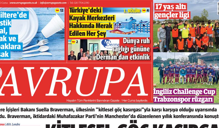 Avrupa Gazete, İngiltere, 6 Ekim 2023 Baskısı E-gazete
