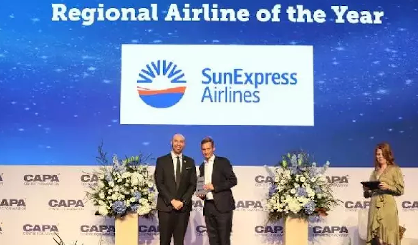 Yılın Bölgesel Hava Yolu ödülü SunExpress'in