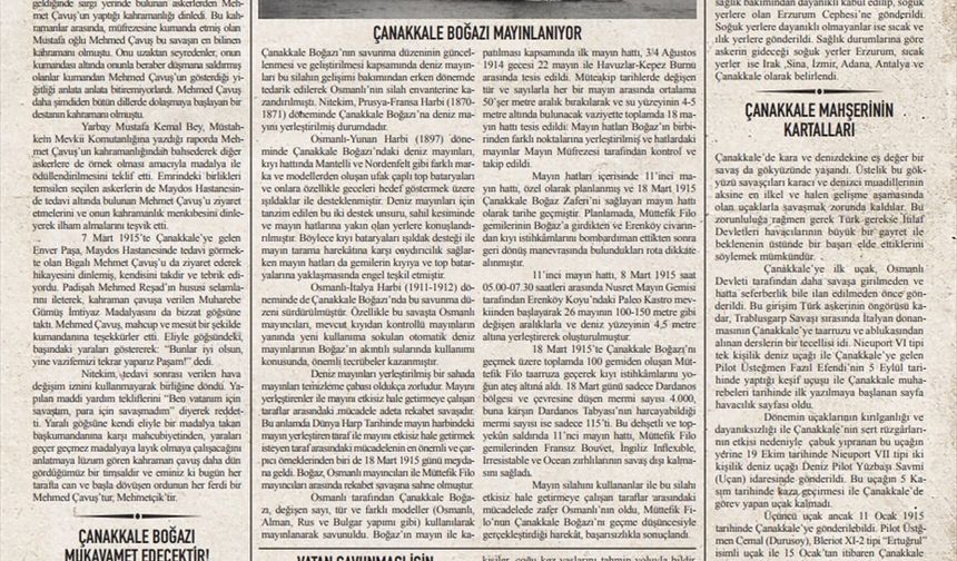 Çanakkale'de 18 Mart'a özel Gelibolu Gazetesi yayımlandı