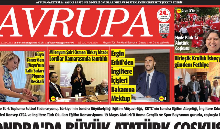 Avrupa Gazete, İngiltere, 23 Mayıs 2025 Baskısı E-gazete
