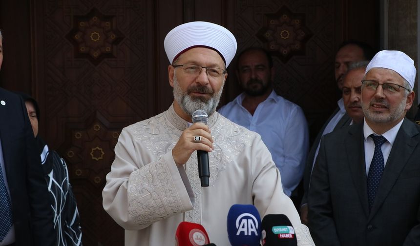 Diyanet İşleri Başkanı Erbaş, Yalova'da Esenköy Merkez Camisi'nin açılışına katıldı:
