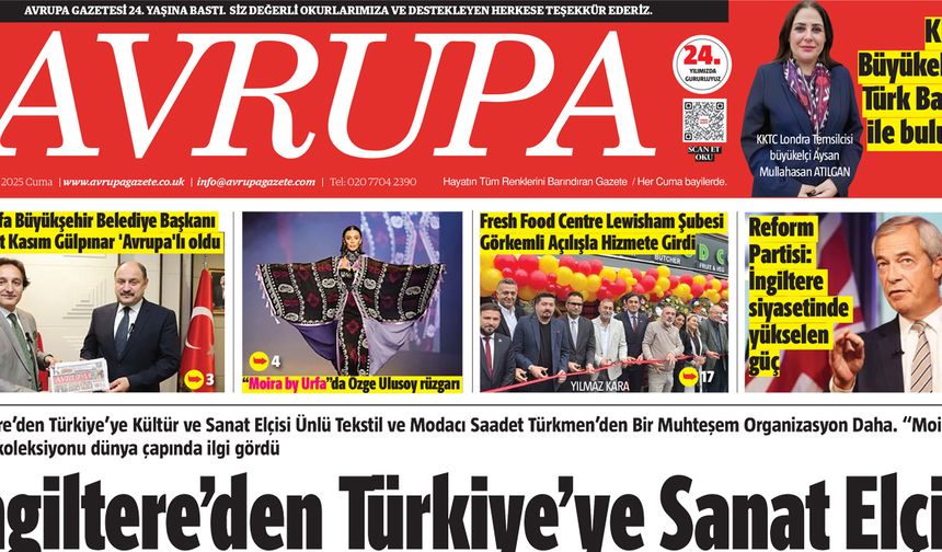 Avrupa Gazete, İngiltere, 17 Ekim 2025 Baskısı E-gazete