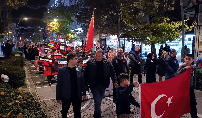 Kadına ve çocuğa şiddete hayır' pankartı taşıyan Rümeysa'nın öldürülmesine ilişkin 16 tutuklama (2)