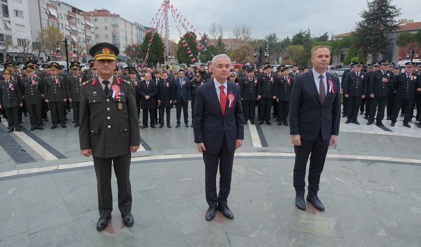 Atatürk'ün Kırklareli'ne gelişinin 95. yıl dönümü törenle kutlandı