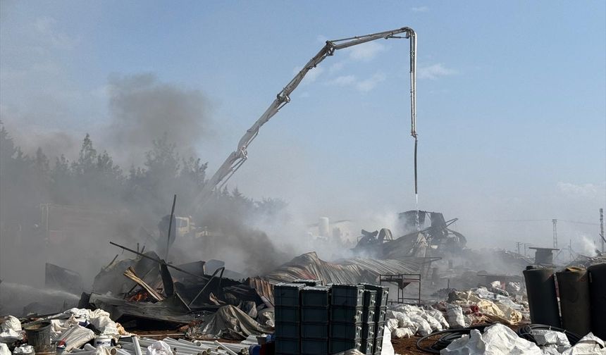Gaziantep'te inşaat şantiyesinde çıkan yangın söndürüldü