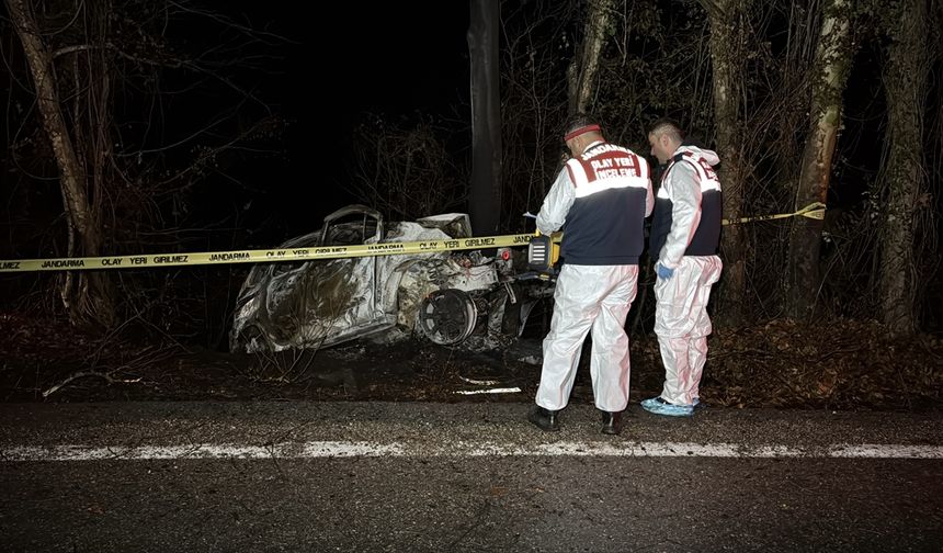 Karabük'te ağaca çarpan hafif ticari aracın sürücüsü öldü