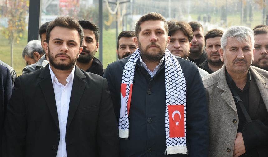 Kilis ve Malatya'da İsrail'in Gazze'ye yönelik saldırıları protesto edildi
