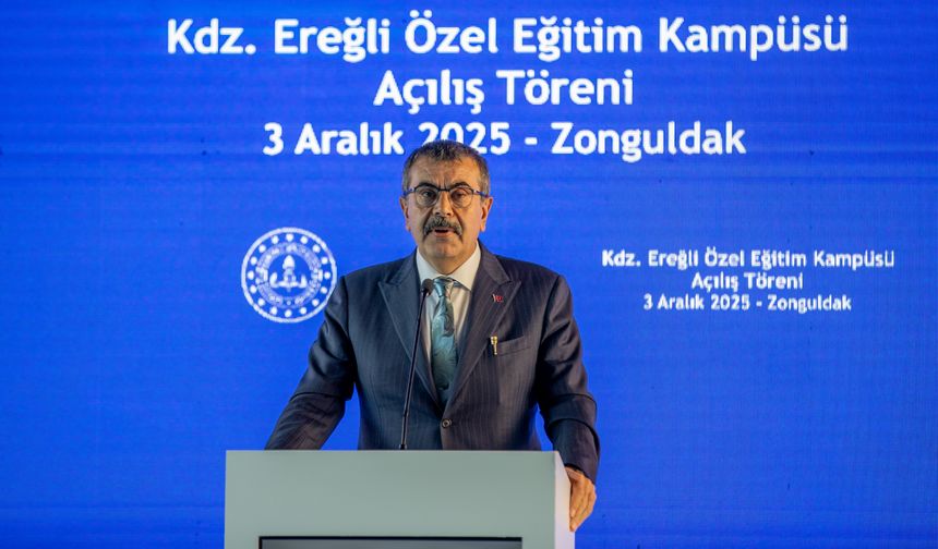 Milli Eğitim Bakanı Tekin, Zonguldak Karadeniz Ereğli Özel Eğitim Kampüsü Açılış Töreni'nde konuştu: