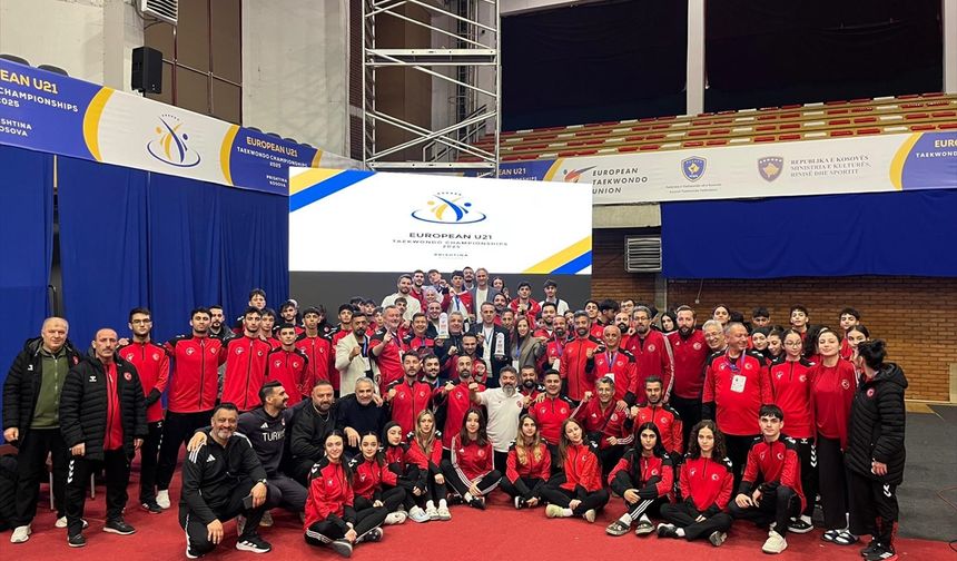 Milli tekvandocular, Avrupa Ümitler Şampiyonası'nı zirvede tamamladı