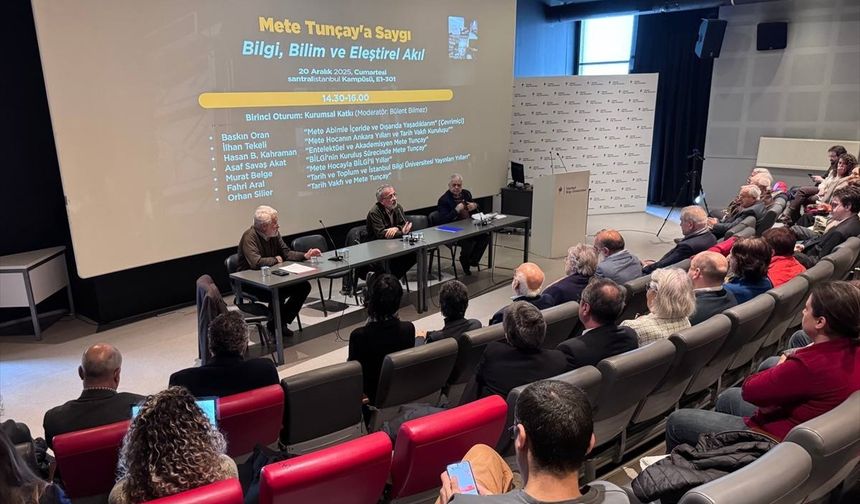 Prof. Dr. Mete Tunçay için İstanbul'da anma programı düzenlendi