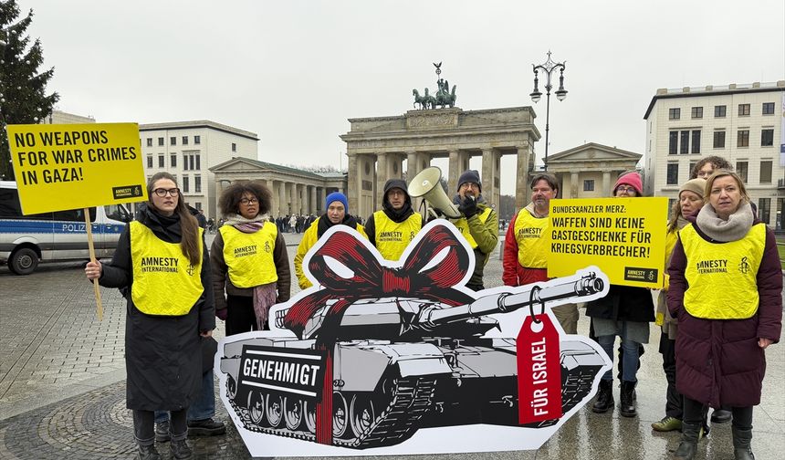 Uluslararası Af Örgütü, Almanya Başbakanı Merz'in İsrail'e yapacağı ziyareti protesto etti