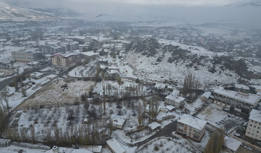 Van'ın iki ilçesinde kar yağdı