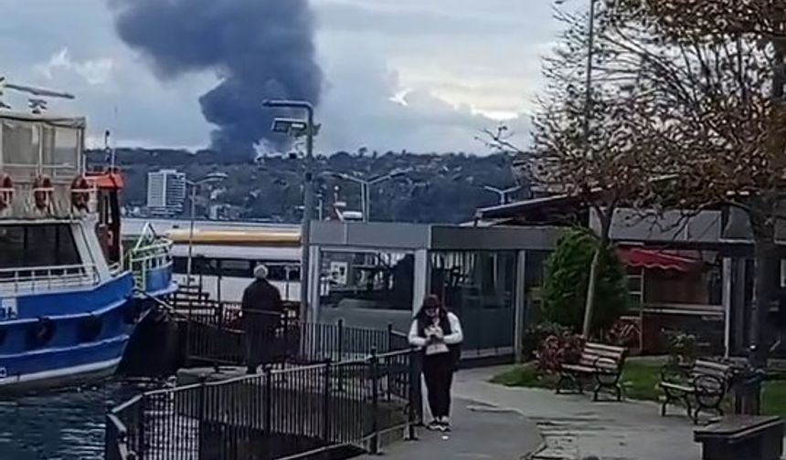 İstanbul- Sarıyer'de iş yerinde yangın -1