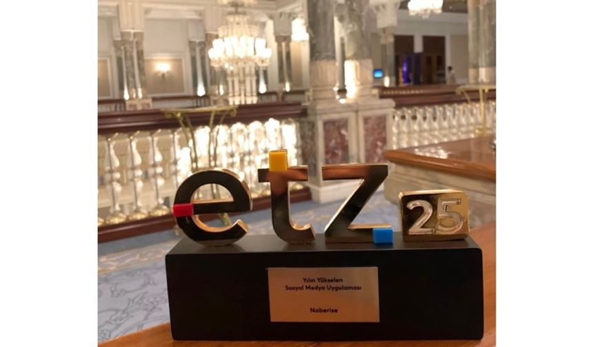 Naberise 'Yılın Yükselen Sosyal Medya Uygulaması' ödülünü aldı