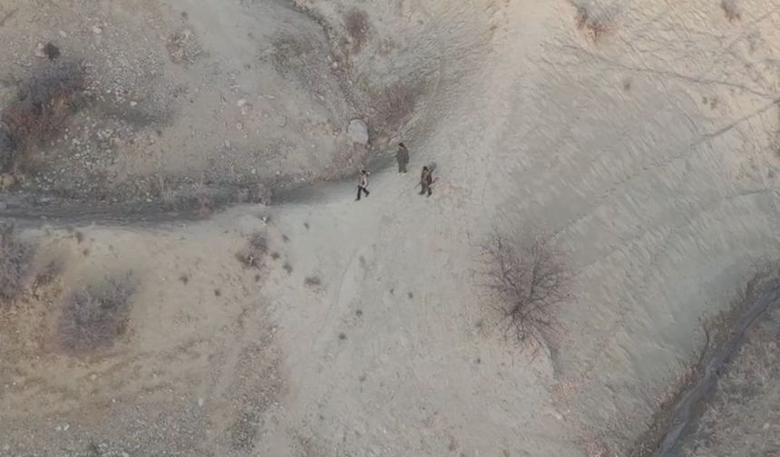 Tunceli'de yaban keçisi avlayanlara dron destekli operasyon