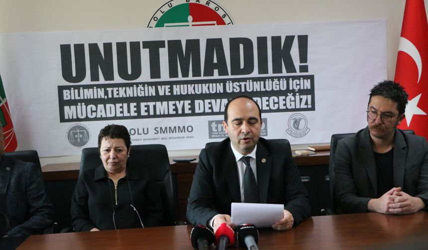 Bolu'da STK'lardan, Grand Kartal Otel yangının yıl dönümünde ortak açıklama