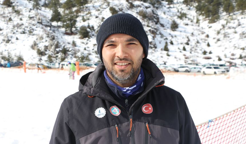 Davraz Kayak Merkezi'ne 2 haftada 100 bin ziyaretçi