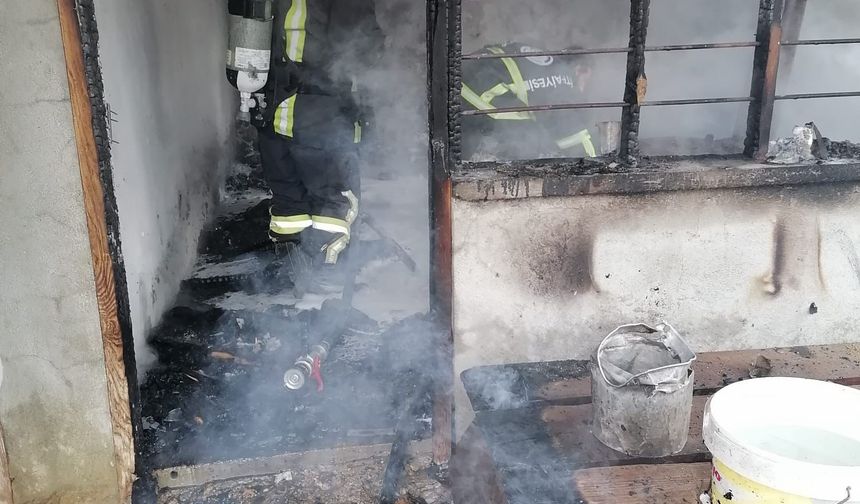 Evde çıkan yangında öldü