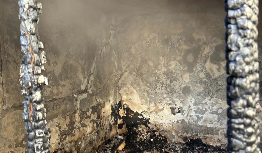 Evinde çıkan yangında öldü