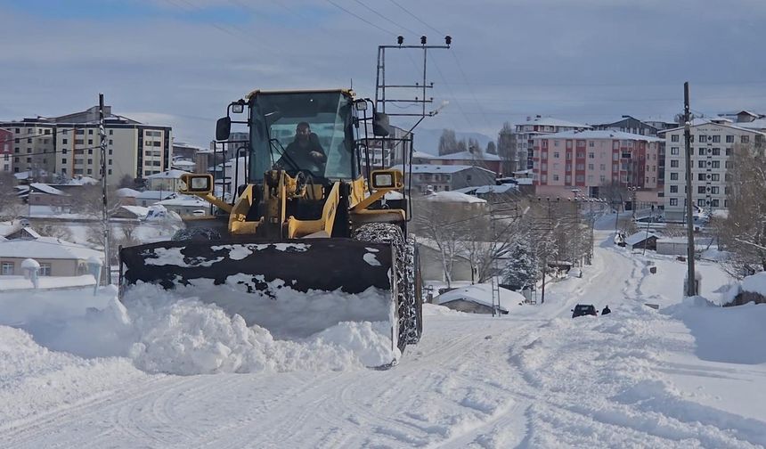 Göle'de kar kalınlığı 80 santimetreyi buldu