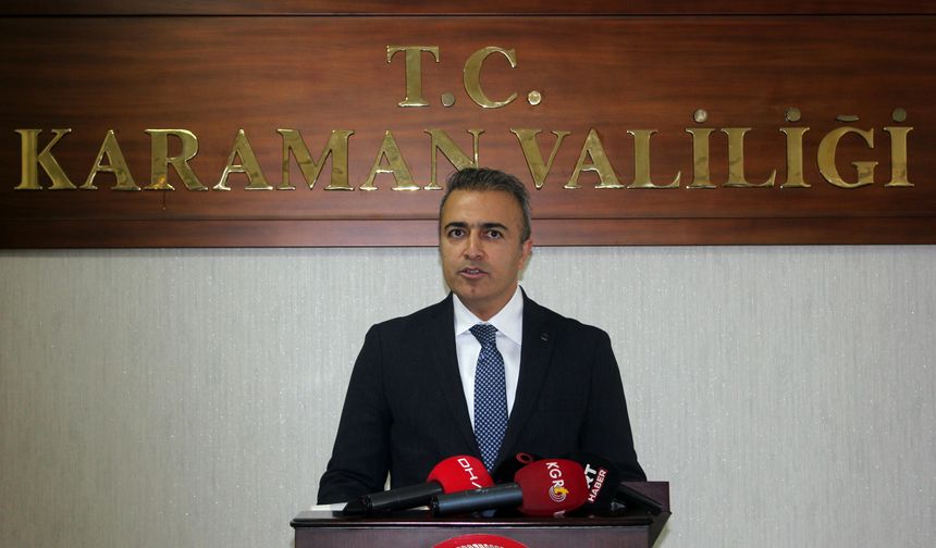 Karaman Valisi Çiçek, göreve başladı