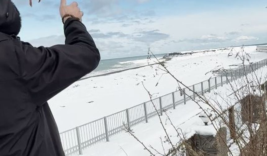 Kastamonu'da kış koşullarında bitkin bulunan ördek, beslenip doğaya salındı