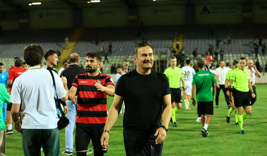 Uşakspor'da Ergün Penbe bıraktı