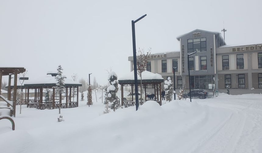 Van'da 287 yerleşim yeri ulaşıma kapandı; kar kalınlığı 30 santime ulaştı / Ek fotoğraflar