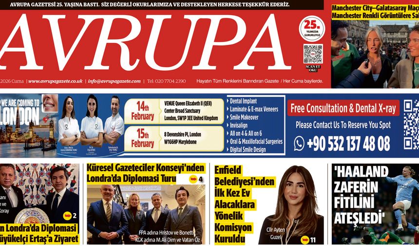 Avrupa Gazete, İngiltere, 30 Ocak 2026 Baskısı