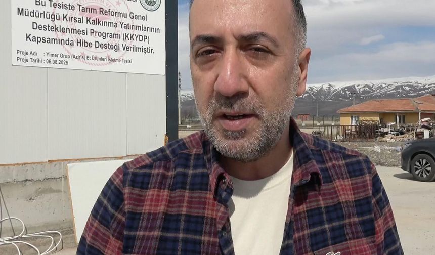 Devlet desteğiyle kurulan tesiste yılda 600 ton et işlenecek