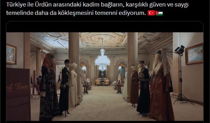 Emine Erdoğan'dan Ürdün Kralı 2'nci Abdullah ile eşinin Türkiye ziyaretine ilişkin paylaşım