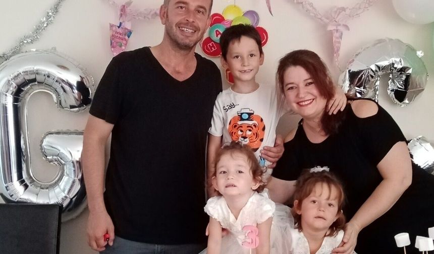 Hatay'da depremde ölen polis memuru, eşi ve çocukları dualarla anıldı