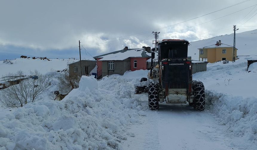 Iğdır'da 14 köy yolu kardan ulaşıma kapandı