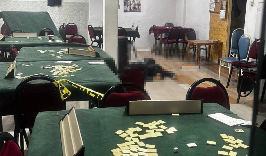 Kıraathanede silahlı kavga: 1 ölü