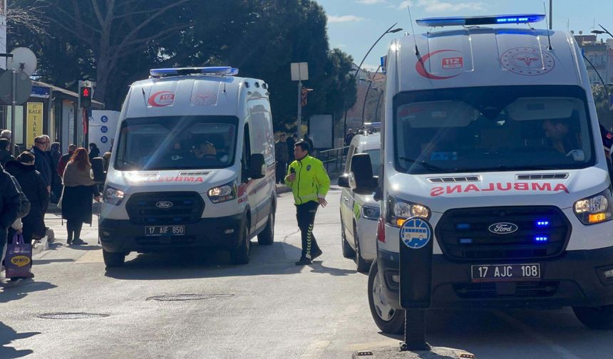 Şoförünün ani fren yaptığı otobüs, yayaya çarptı; toplam 8 yaralı