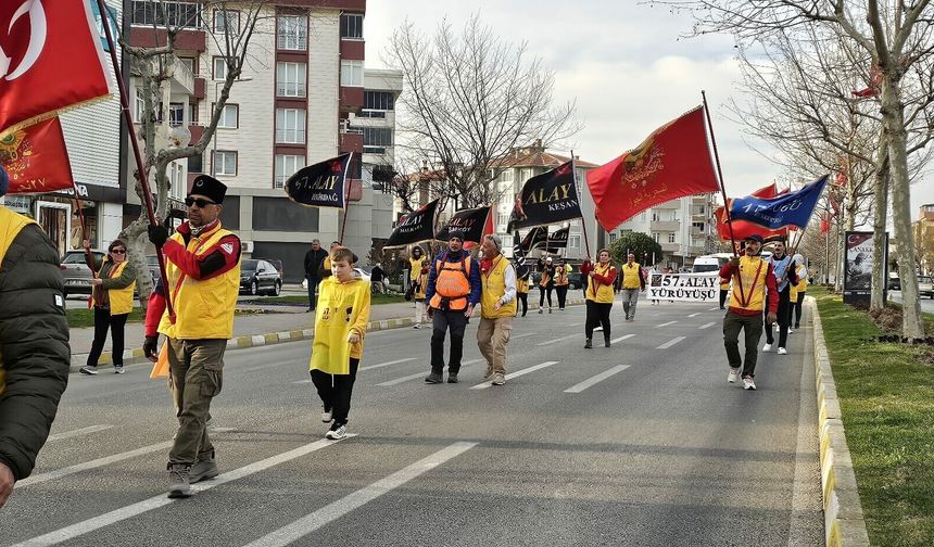 '57'nci Alay' korteji, Gelibolu'da