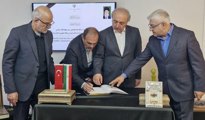 Erzurum'da STK'lardan İran Başkonsolosluğu'na taziye ziyareti