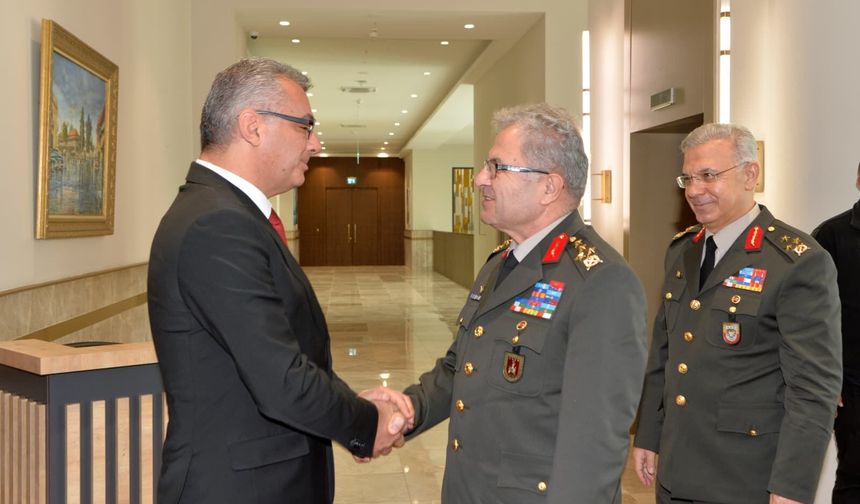 KKTC Cumhurbaşkanı Erhürman, Kara Kuvvetleri Komutanı Orgeneral Tokel'i kabul etti