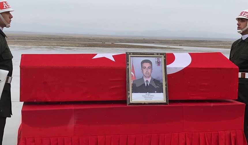 Şehit asker için Iğdır'da uğurlama töreni