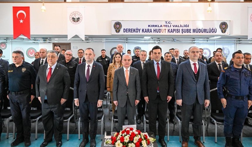 'Türkiye-Bulgaristan' iş birliğiyle temin edilen elektronik malzemeler, Dereköy'de teslim alındı