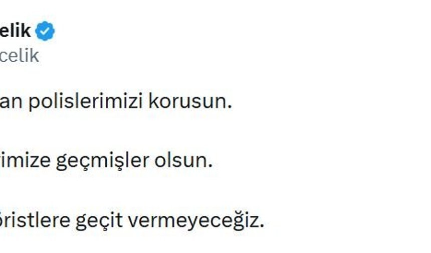 AK Parti'li Çelik: Teröre ve teröristlere geçit vermeyeceğiz