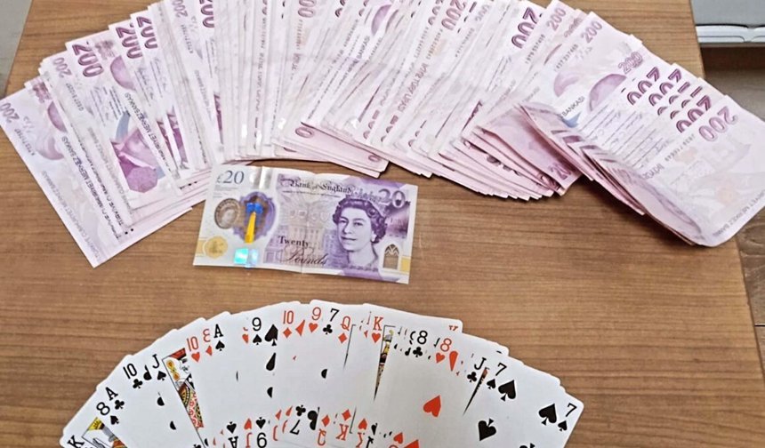 Aydın'da kumar oynayan 16 kişiye 185 bin 664 lira ceza