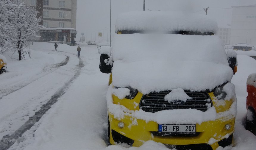Bitlis'te 111 köy yolu kardan kapandı