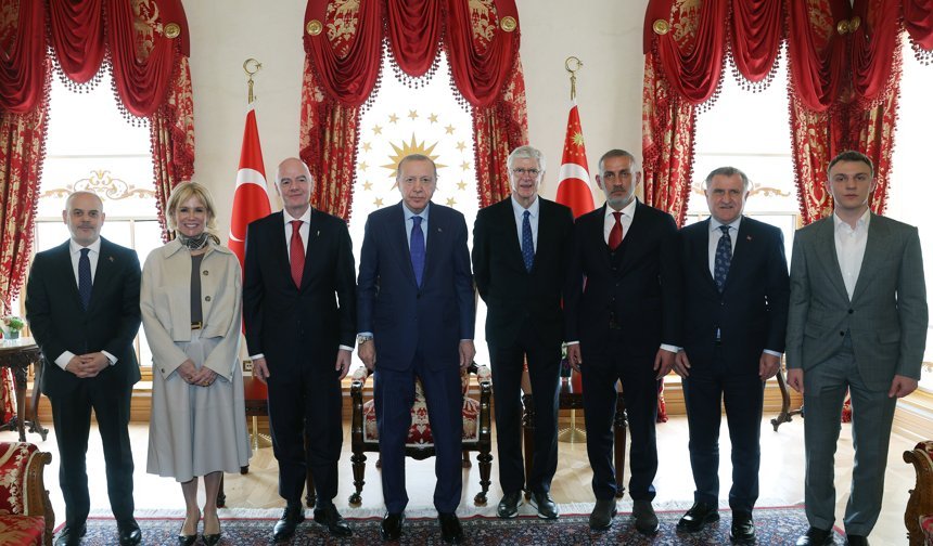 Cumhurbaşkanı Erdoğan, FIFA Başkanı Infantino'yu kabul etti