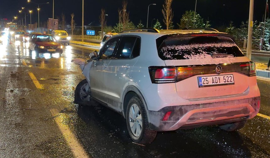 Erzurum'da buzlanma nedeniyle meydana gelen kazalarda 5 kişi yaralandı