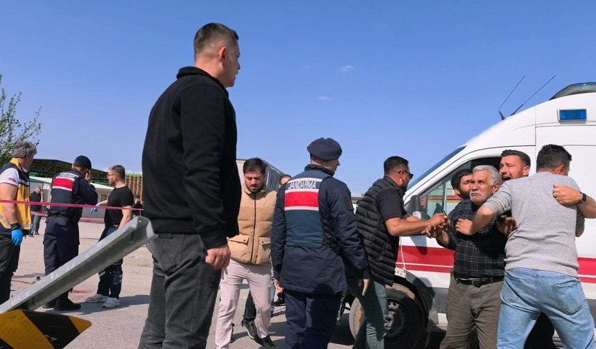 Freni boşalan vinç, dereye uçtu; araçtan atlayan sürücüsü öldü