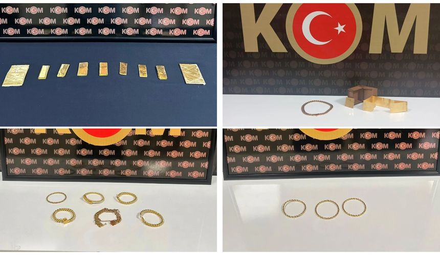 Kilis'te 2 kilo 729 gram kaçak altın ele geçirildi; 4 tutuklama
