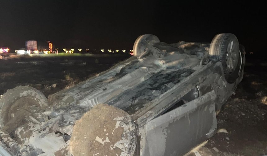 Otomobil takla attı; 1 ölü, 3 yaralı