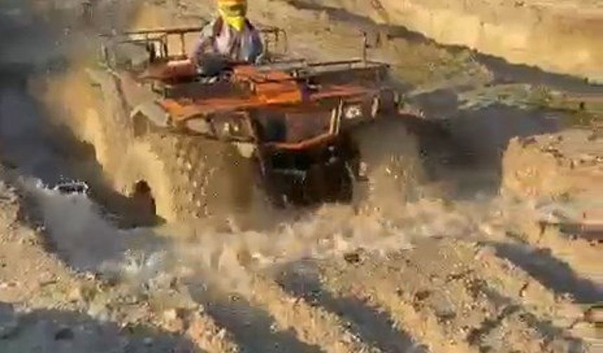 Rusya'da gördüler, Türkiye'de ürettiler; dev ATV suda yüzüyor, dağları aşıyor